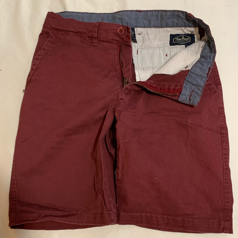 Burgundy soft shorts
